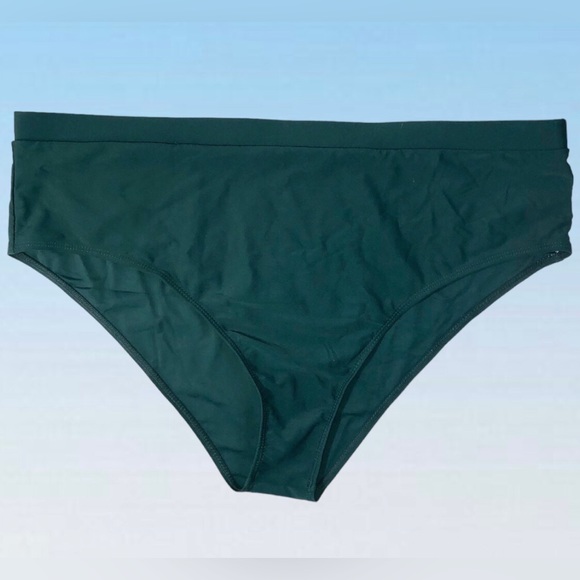 Dark Teal Green Bikini Bottoms (only) SIZE 3X Swimsuit Swimwear Plus Size - Picture 2 of 3